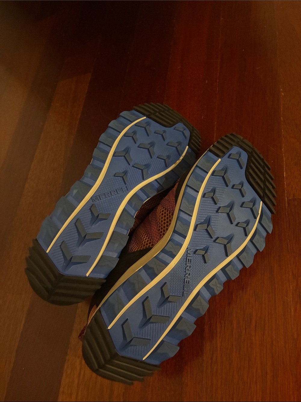Merrell Women’s Purple and Rust Mesh Trail Shoes - Picture 3 of 8